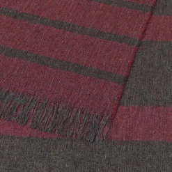 Kian 52 Recycled Wool Mix Halstørklæde, Bordeaux