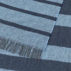 Kian 52 Recycled Wool Mix Halstørklæde, Blue