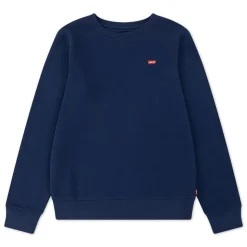 Kids Mini Logo Crewneck Sweatshirt, Dress Blues, 8 år