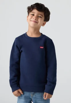 Kids Mini Logo Crewneck Sweatshirt, Dress Blues, 8 år