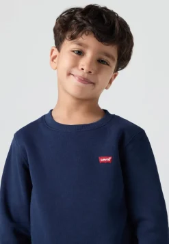 Kids Mini Logo Crewneck Sweatshirt, Dress Blues, 8 år