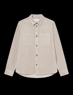Kody Corduroy Overshirt, Light Sand, XXL