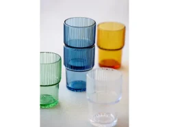 Kusintha 4-pak Cafeglas, Blue, 38 cl