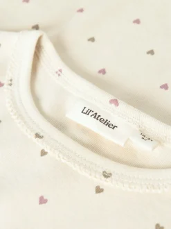 Lalo Slim Bluse, Turtledove Heart, 116 cm