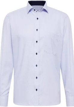 Langærmet Comfort Fit Skjorte, Blå, 42