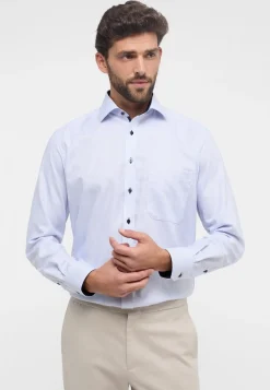 Langærmet Comfort Fit Skjorte, Blå, 42