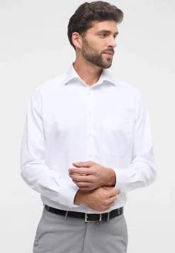 Langærmet Comfort Fit Skjorte, Hvid, 44