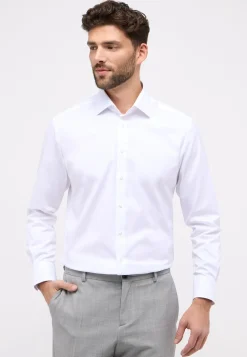 Langærmet Modern Fit Skjorte, Hvid, 43