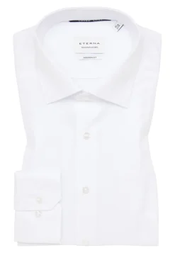 Langærmet Modern Fit Skjorte, Hvid, 43