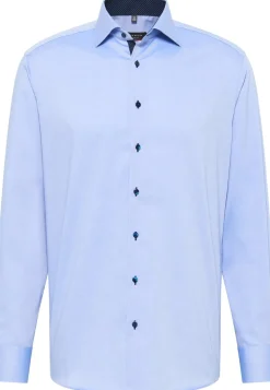 Langærmet Modern Fit Skjorte, Blå, 44