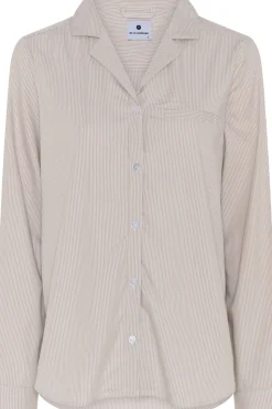 Langærmet Natskjorte, Sand, XL