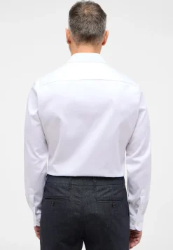 Langærmet Slim Fit Skjorte, Hvid, 41