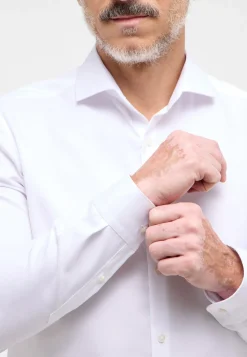 Langærmet Super Slim Skjorte, Hvid, 40