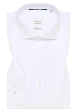 Langærmet Super Slim Skjorte, Hvid, 40