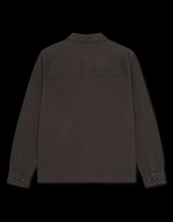 Layton Cotton Overshirt, Licorice, XXL