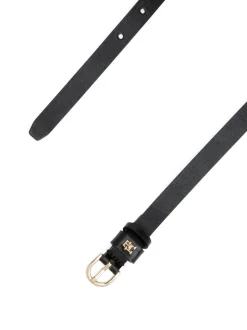 Læder Bælte, Black, 85 cm