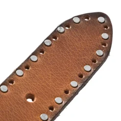 Læderbælte, Cognac, 95 cm