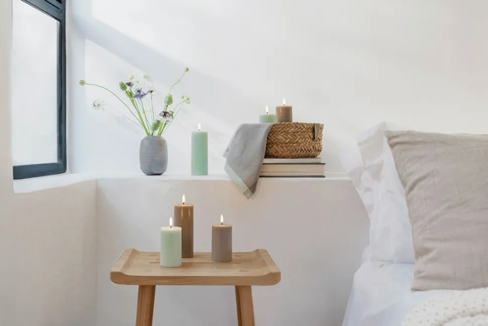 LED Bloklys, Dusty Green