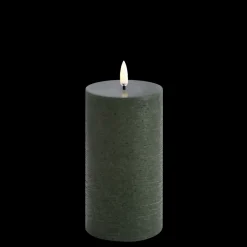 LED Rustic Bloklys, Olive Green