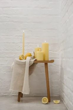 LED Rustic Bloklys, Wheat Yellow