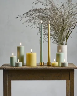 LED Rustic Bloklys, Wheat Yellow