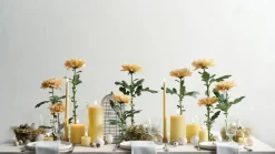 LED Rustic Bloklys, Wheat Yellow