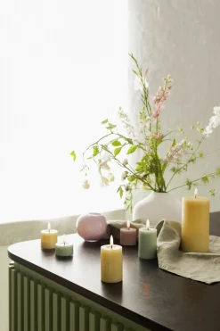 LED Rustic Bloklys, Wheat Yellow