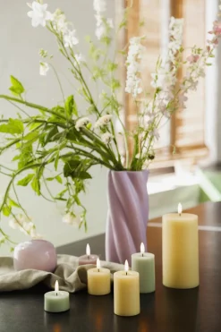 LED Rustic Bloklys, Wheat Yellow