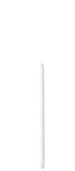 LED Tall Taper Lys, Nordic White