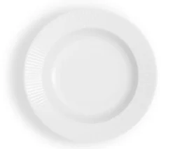 Legio Nova Dyb Tallerken, Hvid, Ø25 cm