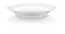 Legio Nova Dyb Tallerken, Hvid, Ø25 cm