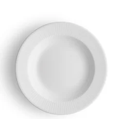 Legio Nova Dyb Tallerken, Hvid, Ø22 cm