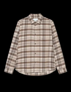 Lennon Check Overshirt, Irish Cream, S
