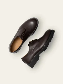 Lightweight Derby Sko, Brown Grained, 45