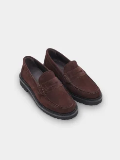 Lightweight Loafers, Brown Suede, 40