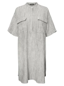 Line Stribet Tunika, Snow White Black, L