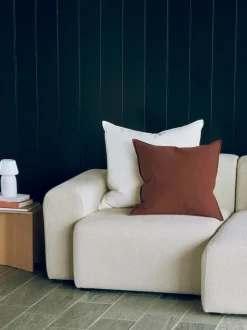 Linen Pude, Iron Red, 50x50 cm