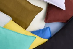 Linen Pude, Light Blue, 60x60 cm