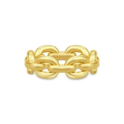 Link Chain Ring, Guld, 54