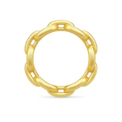 Link Chain Ring, Guld, 54