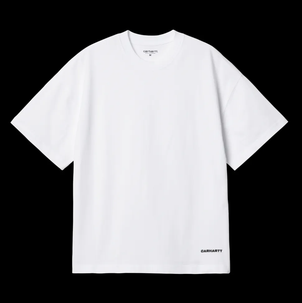 Link Script T-shirt, White/Black, M