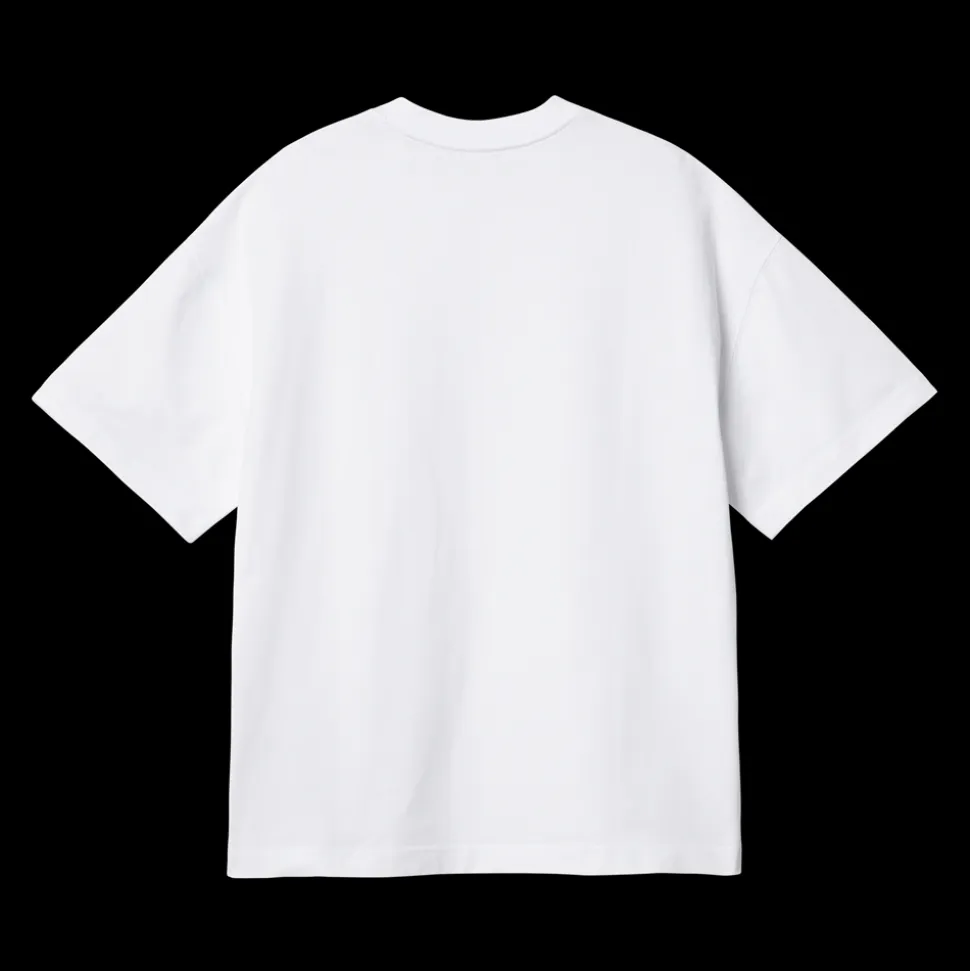 Link Script T-shirt, White/Black, M