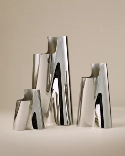 Lituus Vase, Stainless Steel