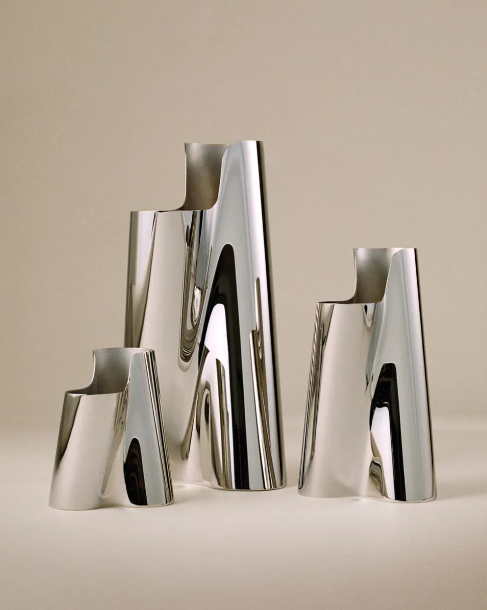 Lituus Vase, Stainless Steel