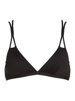 Longline Triangle Bikinitop, Black, L