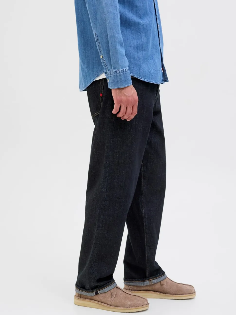 Loose Royal Selvedge 566 Jeans, Dark Denim, W32/L32