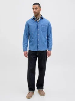 Loose Royal Selvedge 566 Jeans, Dark Denim, W32/L32