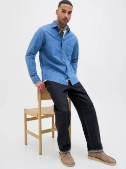 Loose Royal Selvedge 566 Jeans, Dark Denim, W32/L32