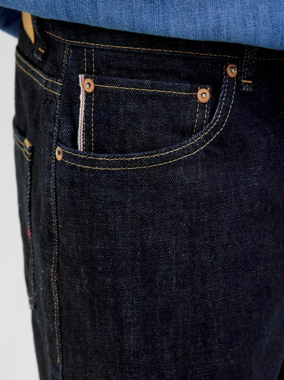 Loose Royal Selvedge 566 Jeans, Dark Denim, W32/L32