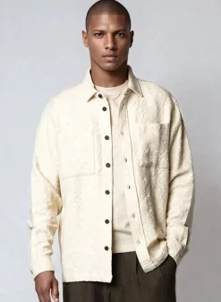 Lotus AOP Overshirt, Offwhite, L